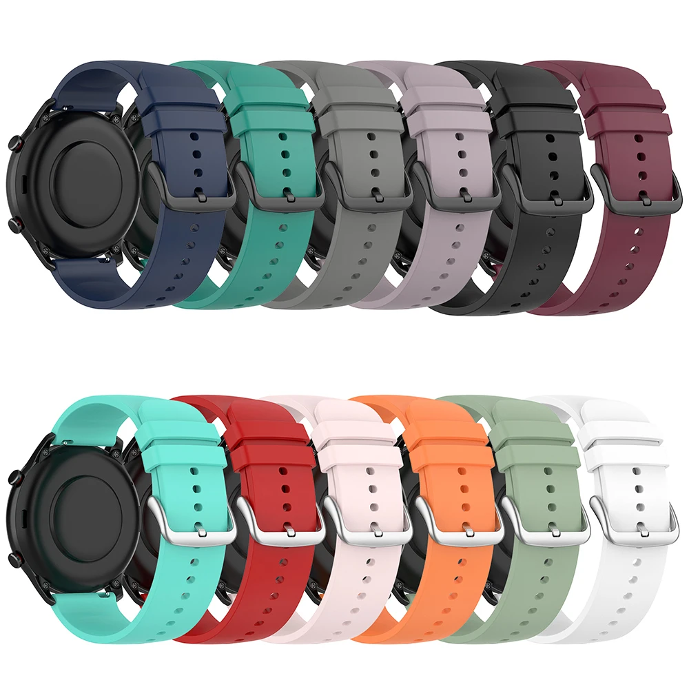 22mm Silicone Strap For Amazfit Balance 2/Amazfit GTR 4/3/2 GTR 47mm Replacement Watch Band for Xiaomi Watch Color 2/Color Sport