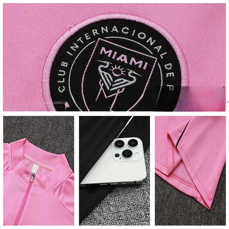 طقم تدريب كرة القدم بأكمام طويلة لموسم الخريف والشتاء في ميامي، زي رياضي للرجال والأطفال، زي كرة قدم للكبار والأطفال برقم ميس... #5