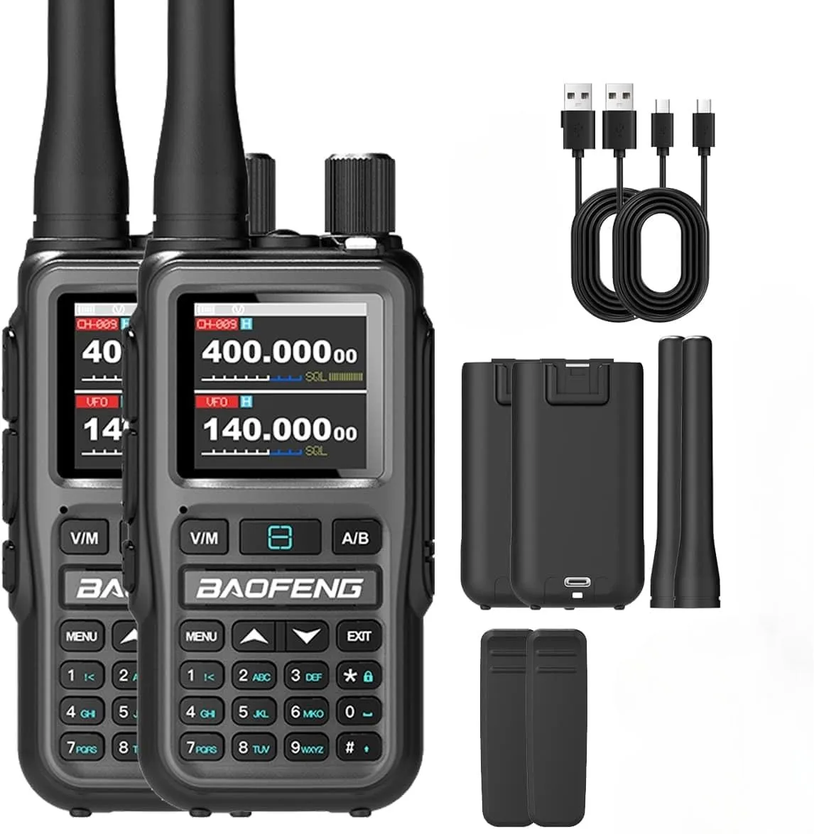 baofeng-uv-5r-ミニトランシーバー-vhf-uhf-ダブル-ptt-キー-usb-c-ポート-noaa-天気-bluetooth-アプリプログラム-ham-ワイヤレスインターホン