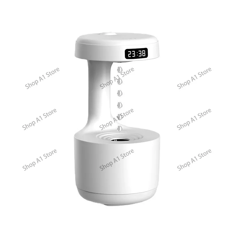 Anti-Gravity Humidifier, Large Capacity USB Mini Desktop Air Humidifier, Water Drop Backflow Aroma Diffuser for Home & Office