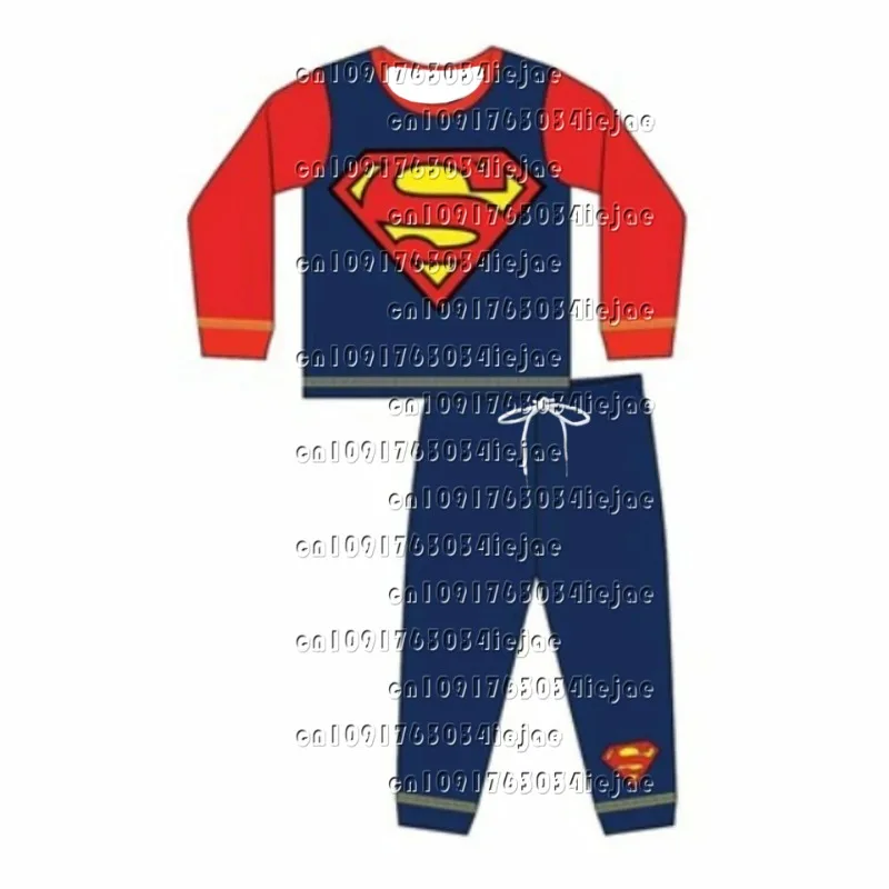 Marvel Los Vengadores Capitán América Spiderman Traje de manga larga de primavera y otoño para hombre Pijamas de Iron Man Hulk Ropa de casa