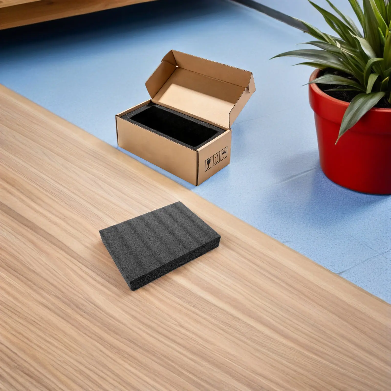 

2Pcs Foam Packing Sheets Protective Black Polyethylene Foam Board Shock Absorption Cushioning Padding for Shipping Packaging