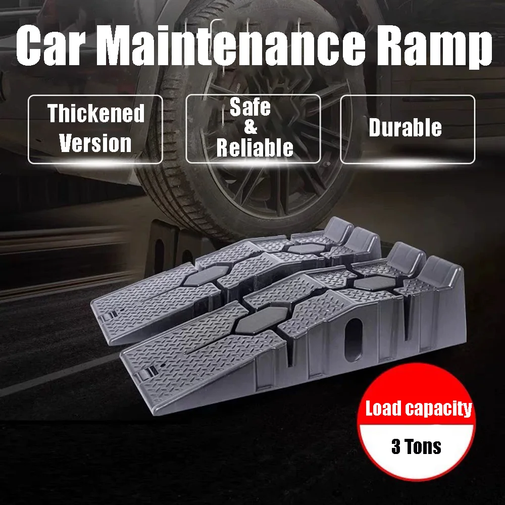 

Автомобильные пандусы Сверхмощная емкость 2,5 тонны Низкопрофильный противоскользящий подъемный пандус для замены масла Техническое обслуживание днища автомобиля SUV Грузовик