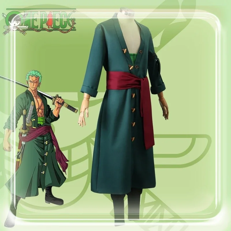 Hot Cosplay Anime Costume Anime Piece Roronoa Zoro Halloween costume Kimono Role costume Celebrity Set uniform new suit