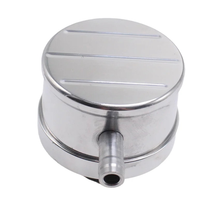 AB61 - Gepolijst aluminium voor Chevy Ford Auto-ademhalingsventielafdekkap Push-in ontluchter W / PVC-buisbal gefreesd 1 inch nek