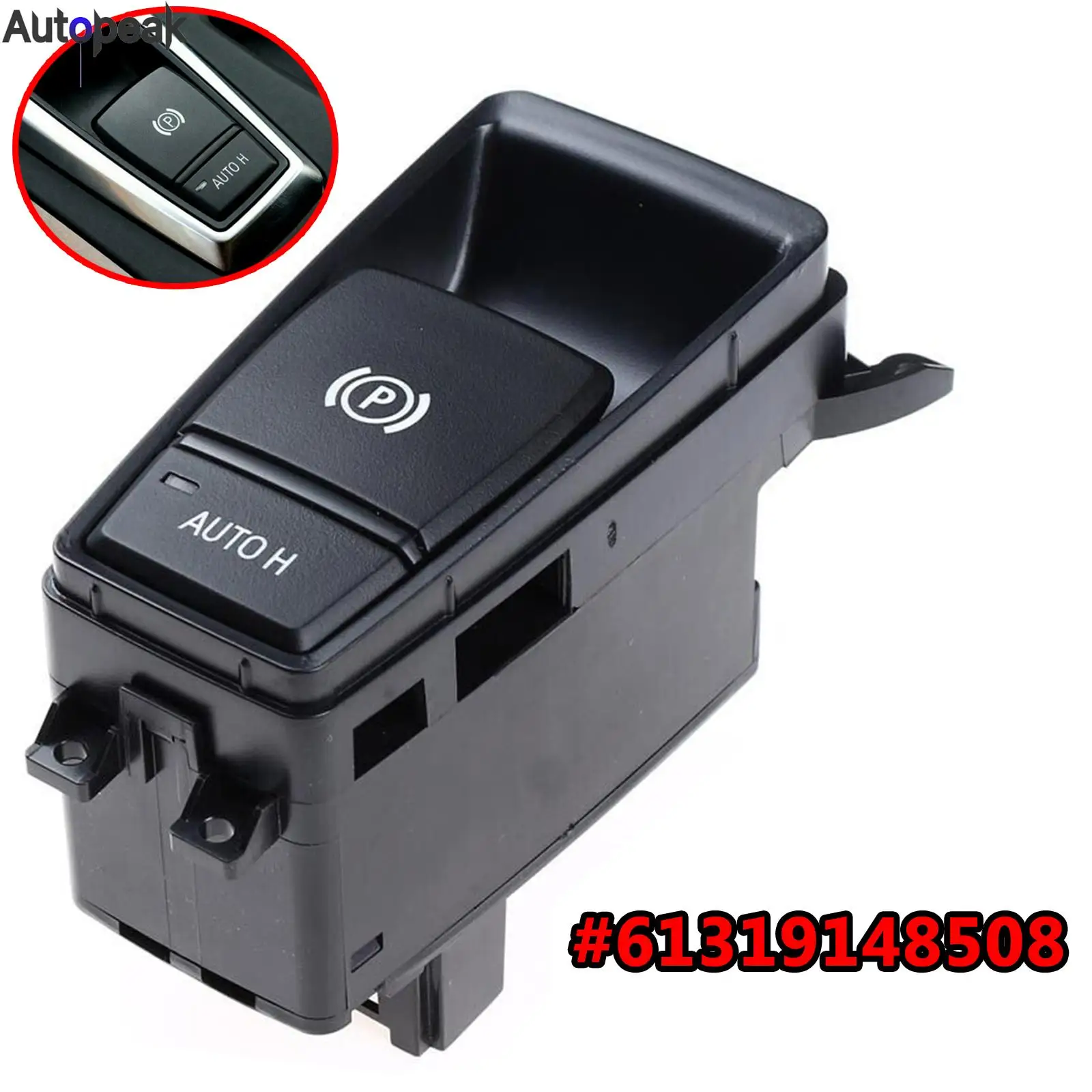 

Electric Parking Handbrake Control Switch Button 61319148508 For BMW X5 E70 2007-2013 X6 E71 E72 2008 2009 2010 2011 2012-2014