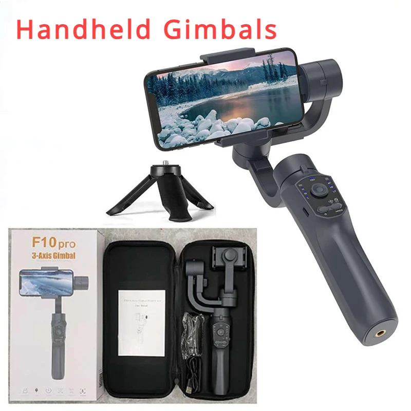 

F10pro 3-Axis Gimbal Smartphone Handheld Gimbal Cellphone Video Record Vlog Stabilizer for iPhone Xiaomi Huawei Samsung