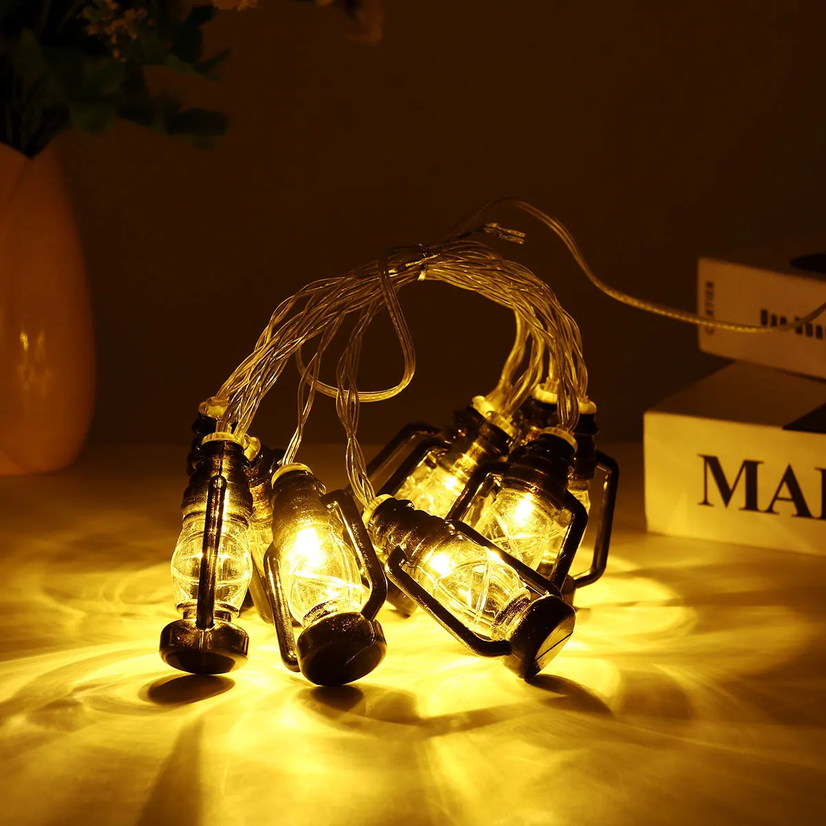 

Lamp String Lights Vintage Led Garland Warm White Decorative Light For Wedding Party Usb Powered Holiday