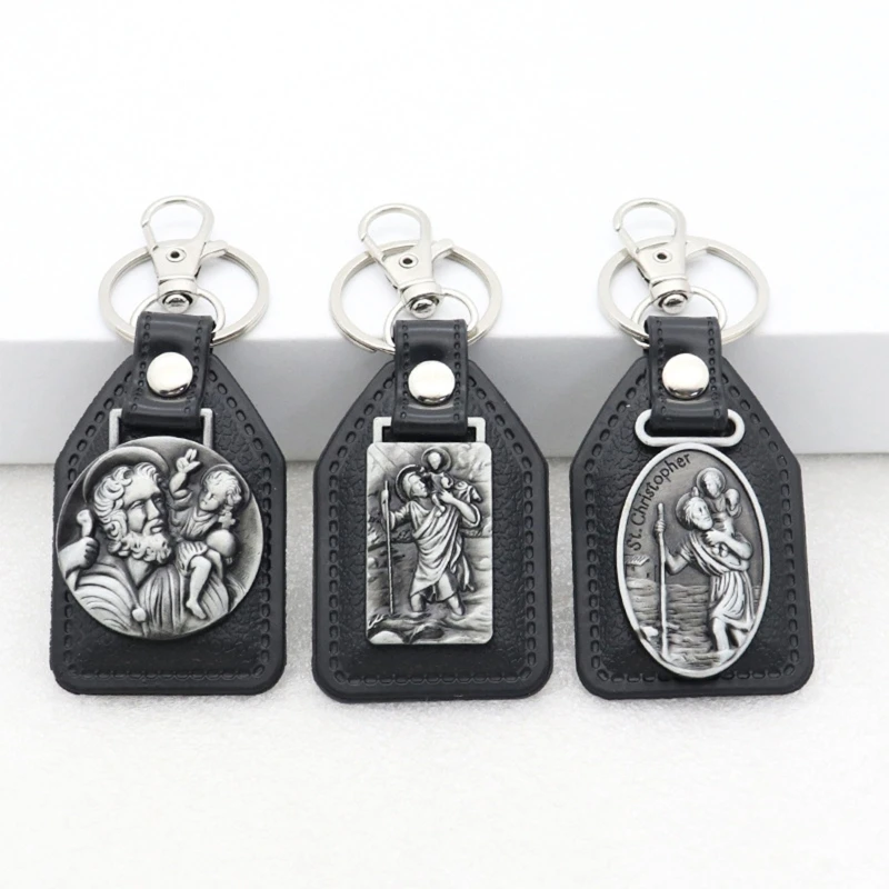 Christian Keychains Detailed Metal Religious Decorations for Woman Friend Family