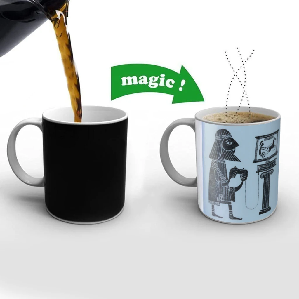 

Classic Gamer Creativity Change Color Chang mug Ceramic mug Hot Coffee Cup Breakfast Cup Mug Friend Gift