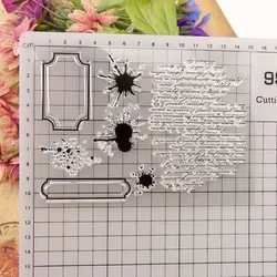 Text label 2025 Clear Stamp Transparent Silicone DIY Stamp Seal Sheet for Scrapbooking Making Album Photo Handmade Decoration