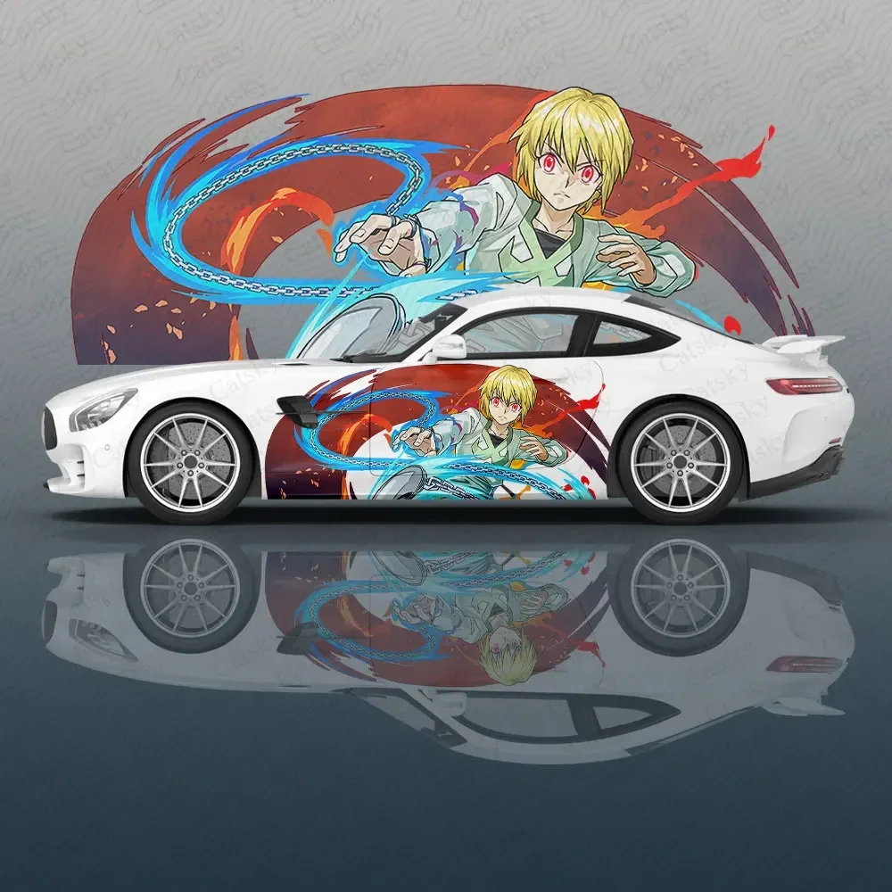 Kurapika  Hunter × Hunter Cars Decal Flower Vinyl Car Stickers SUV Side Graphics Decals, Universal Size, Vehicle Body-Decals