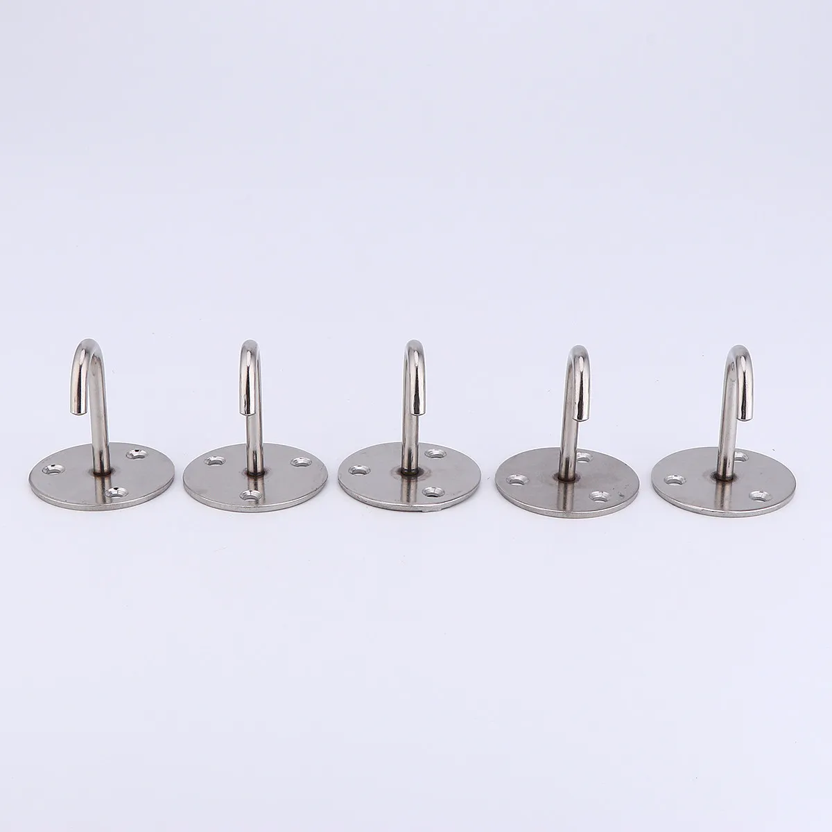 

5Pcs Stainless Steel Hanging Hooks Heavy Duty Ceiling Hook for Home Bathroom Balcony Clothes Hat Plant Basket Storage
