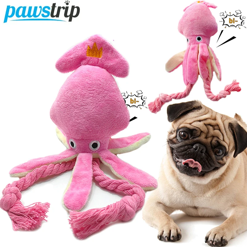 

Funny Dog Toy Plush Bite Resistant Squeaky Pet Toys Molar Teeth Cleaning Toys for Small Medium Dogs Dog Accessories