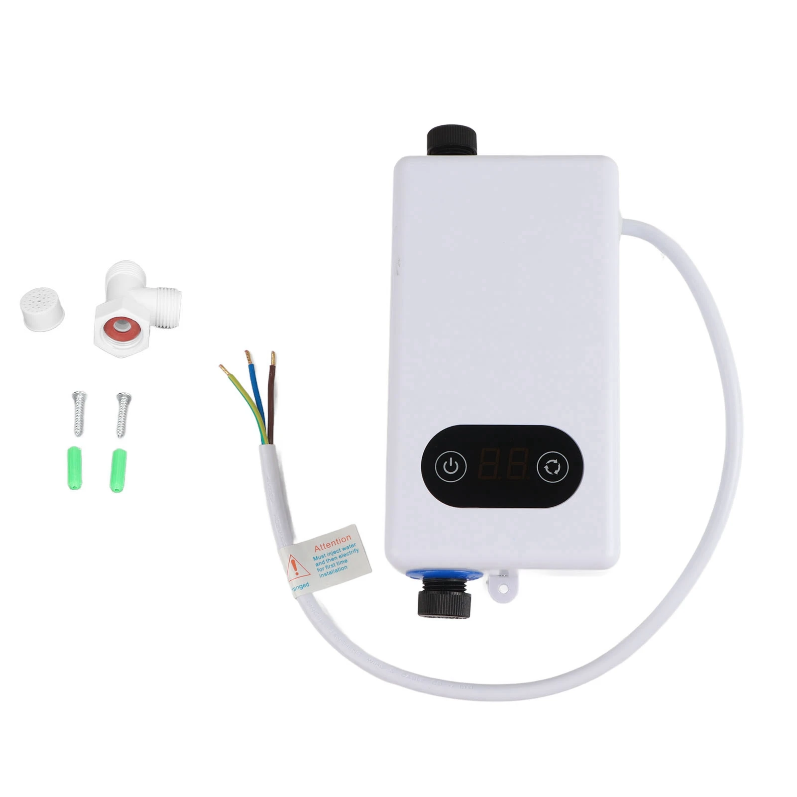 Tankless Water Heater Safe Heating Water Saving Memory Function Energy Saving Instant Electric Water Heater for Bathroom