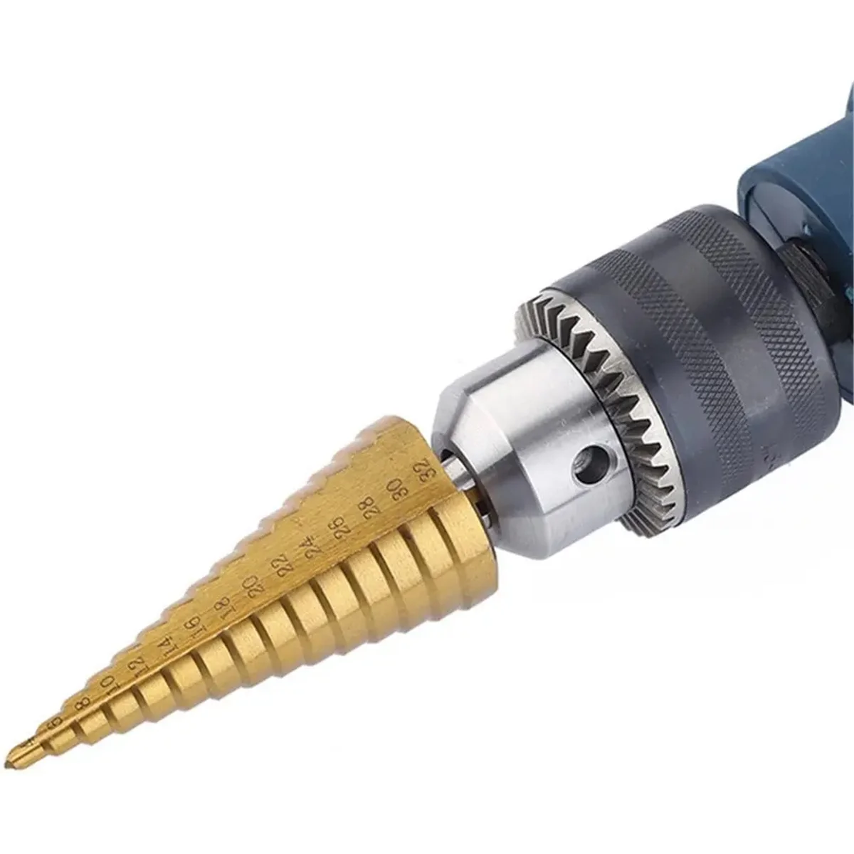 4-20mm HSS Straight Groove Step Drill Bit Wood Metal Hole Cutter Core Drill Bit Pagoda Drill Bit