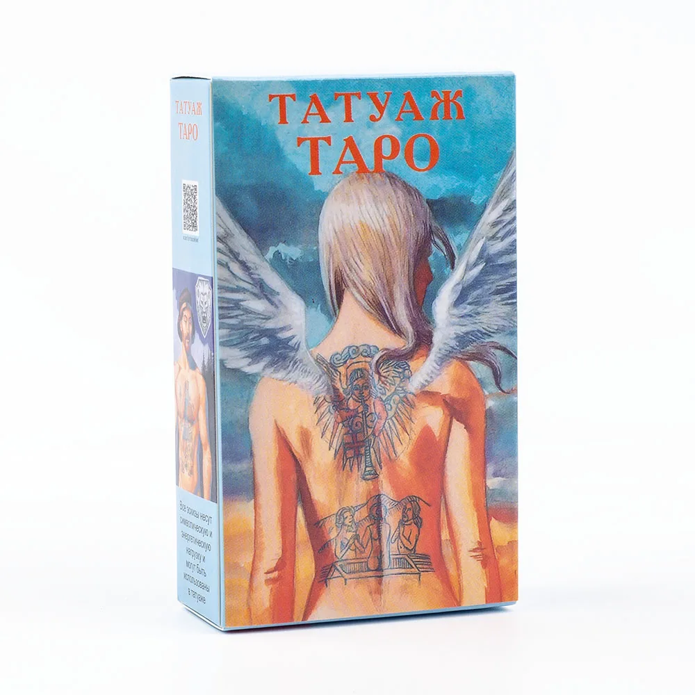 

ТАТУАЖ ТАРО ТАТУО ТАРО 78 Колода карт Russian Visions Divination Edition Колода для настольных игр 10,3x6 см