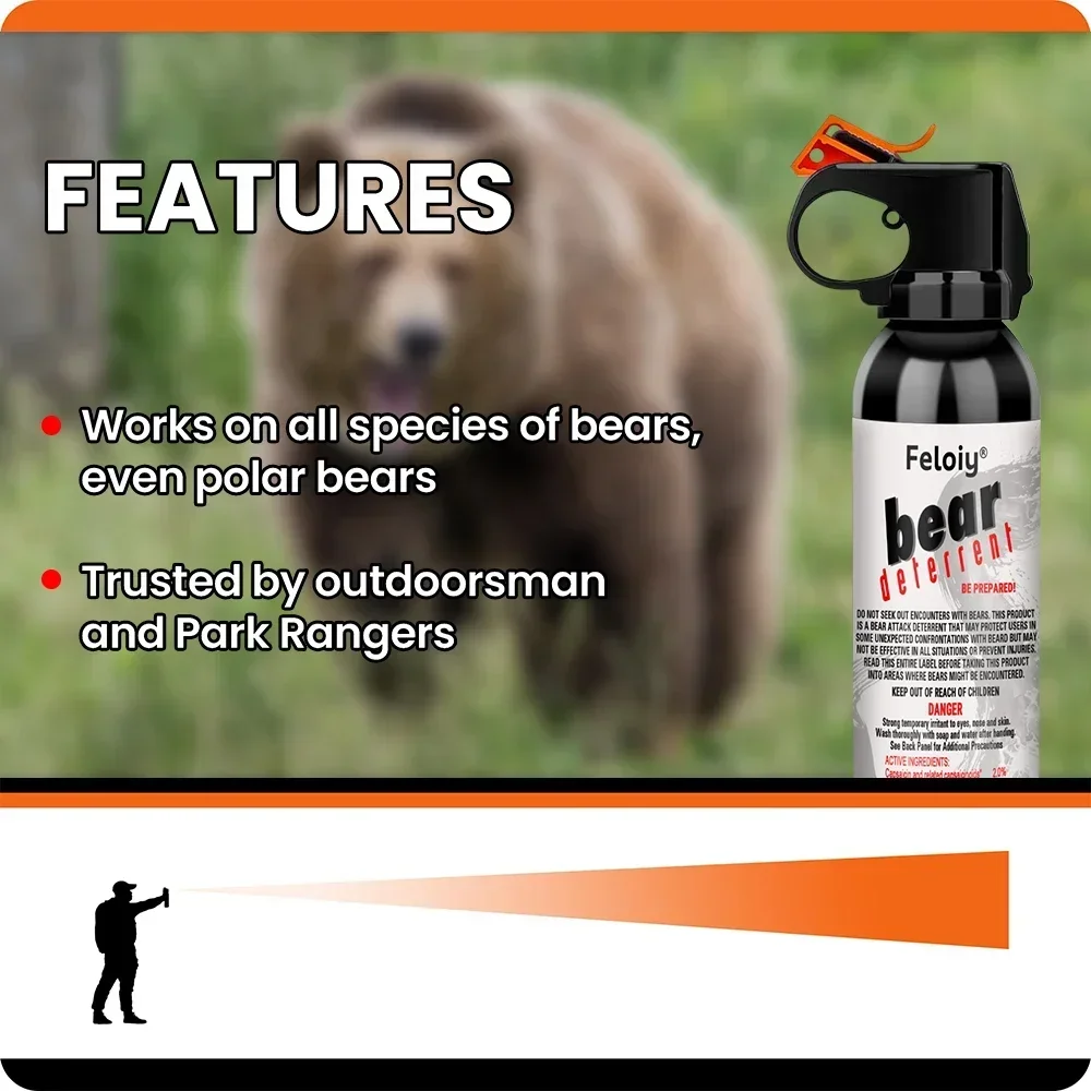 330ML Women's Self-Defense Bear Spray Outdoor Hiking and Mountaineering