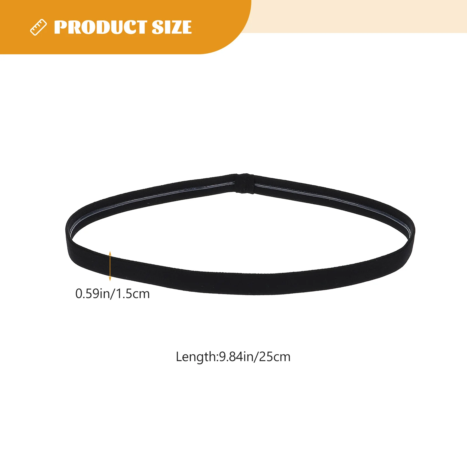 

6 Pcs Workout Headband Bands Antiperspirant Sports Elastic Nylon Athletic Headbands Men Thin