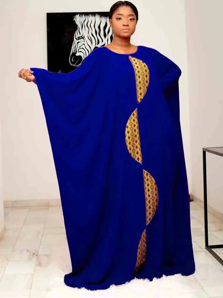 

Bohemian Soft Women Long Satin Dress 2025 Summer Women Vintage Printed Sundress Patchwork Casual Loose Style Dashiki Robe