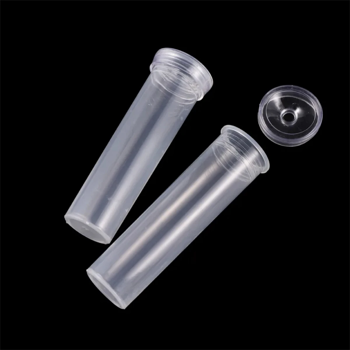 Transparent Flowers Plants Nutrition Tube With Cap Clear Fresh-Holding Floral Water Pipe Keep Plants Alive Hydroponic Container