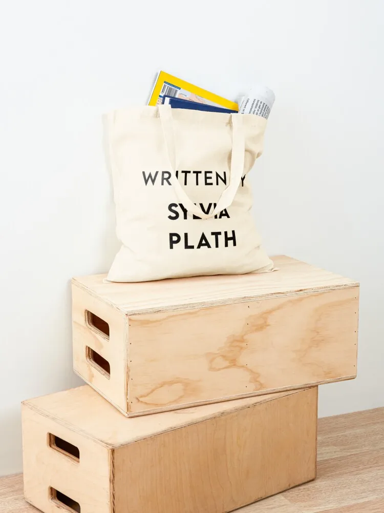 Written by Sylvia Plath Active Tote Bag cute pouch bag shopping trolley bag Women's bags shopper woman
