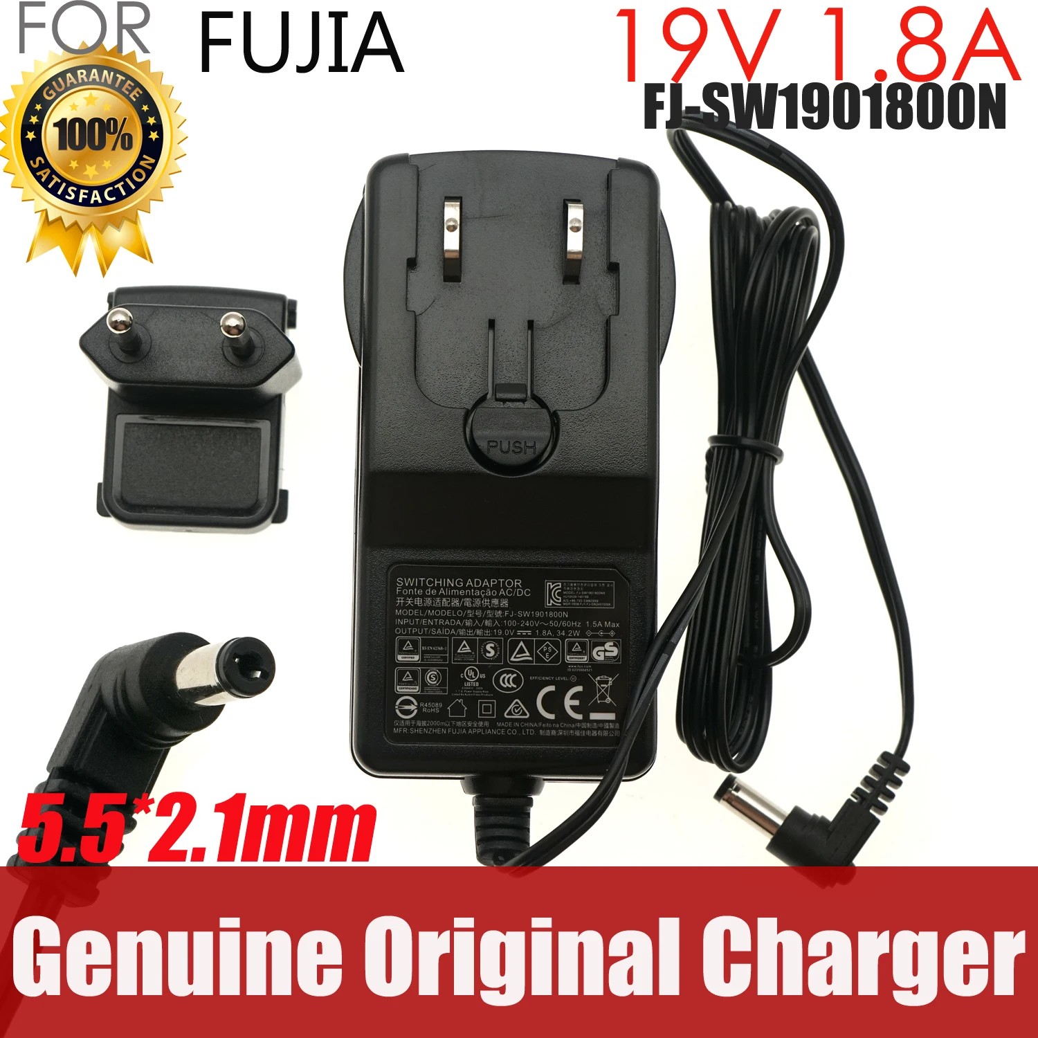 

19V 1.6A 1.8A 30W AC Adapter NBS30D190160D5 RC30-02450100-0000 Charger for Razer Nommo Speaker Power Supply UK/EU/US Plug