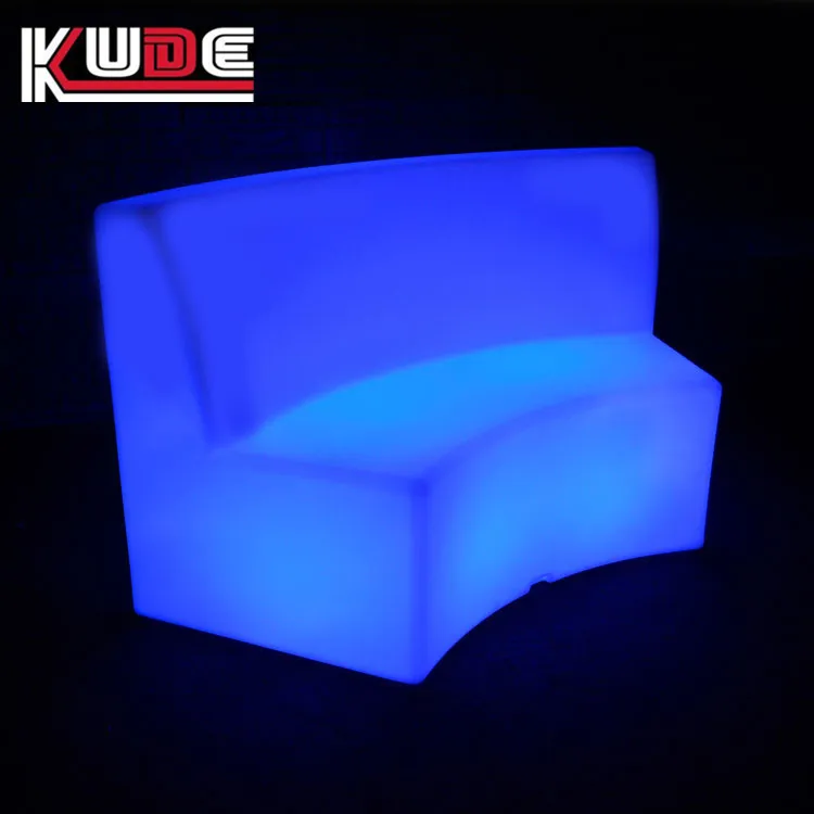 New curved sofa KTV box sofa chair, remote control charging luminous