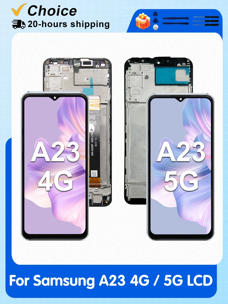 6,6 Zoll LCD-Display mit Touchscreen-Digitizer-Einheit für Samsung Galaxy A235 A235F A236, Ersatz für Samsung A23 4G 5G A236B LCD