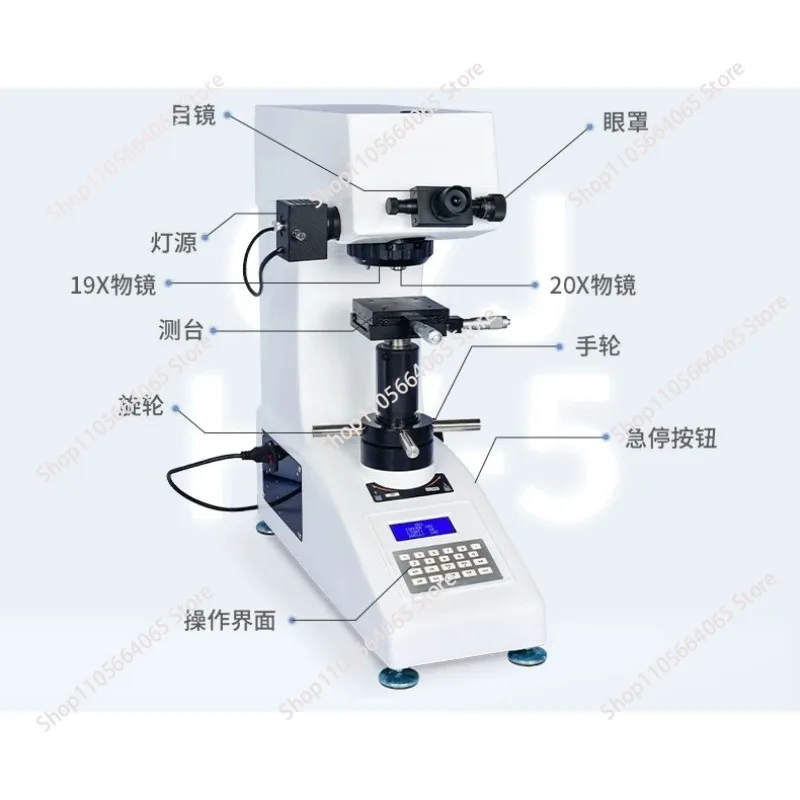 for Microhardness Manual Hardness with Turret for Metal Surface Steel Nitriding Heat Treatment Testing 1pcs