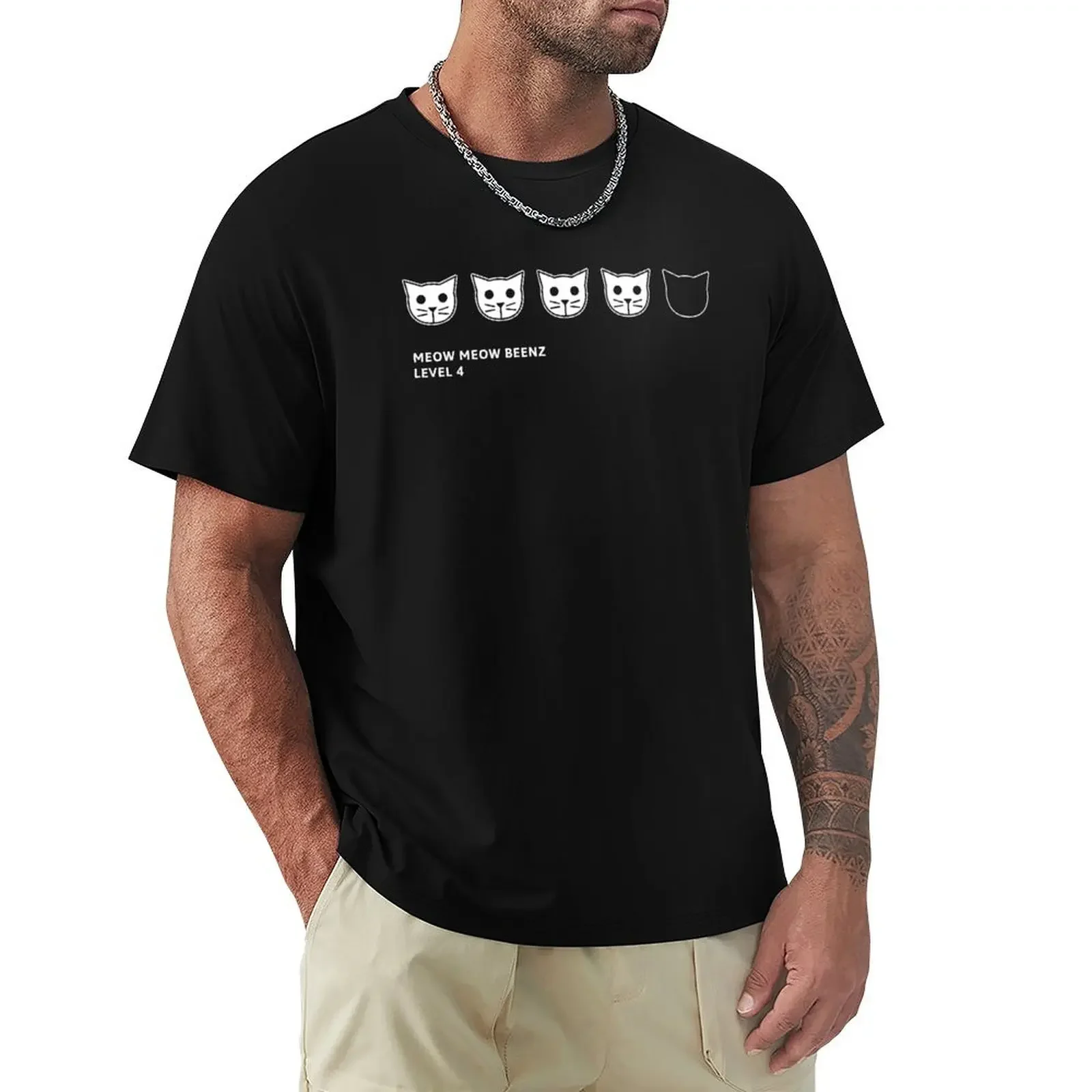 

Meow Meow Beenz Level 4 T-Shirt blacks blue archive boys whites designer shirts T-shirt men