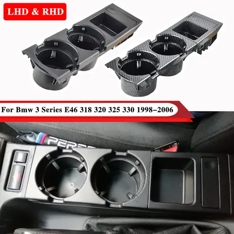 자동차 탄소 섬유 센터 콘솔 컵 코인 거치대 박스, BMW E46 3 시리즈 1999-2006 51168217953 자동차 탄소 섬유 센터 콘솔 컵 코인 거치대 박스, BMW E46 3 시리즈 1999-2006 51168217953