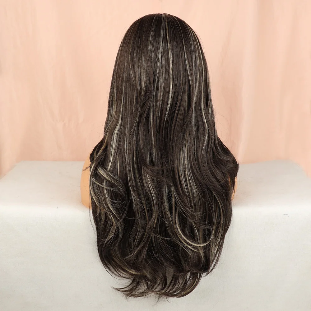 Synthetic High-Quality Ice Silk Hairband Wig 28inch Loose Curls Wave Large Wave Fashionable Wig for Daily Wear Vacation Cosplay