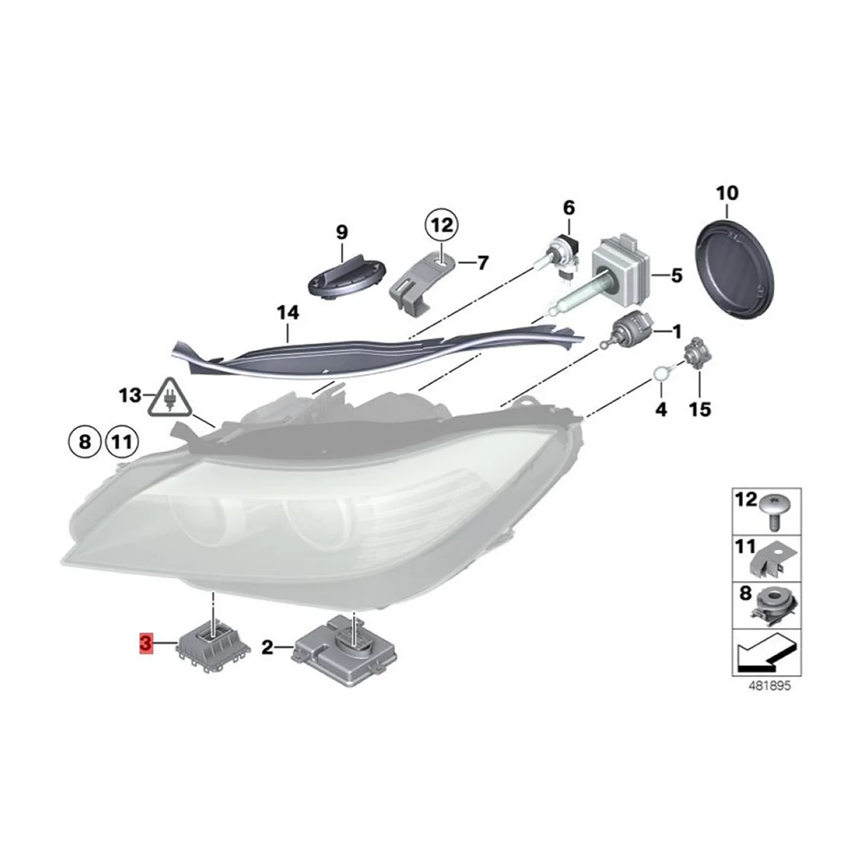 2pcs Car Adaptive Headlight AFS Control Module 63117182396 for BMW E90 E92 E93 E70 X5 E71 X6 E72 X6 E89 Z4 2007-2012