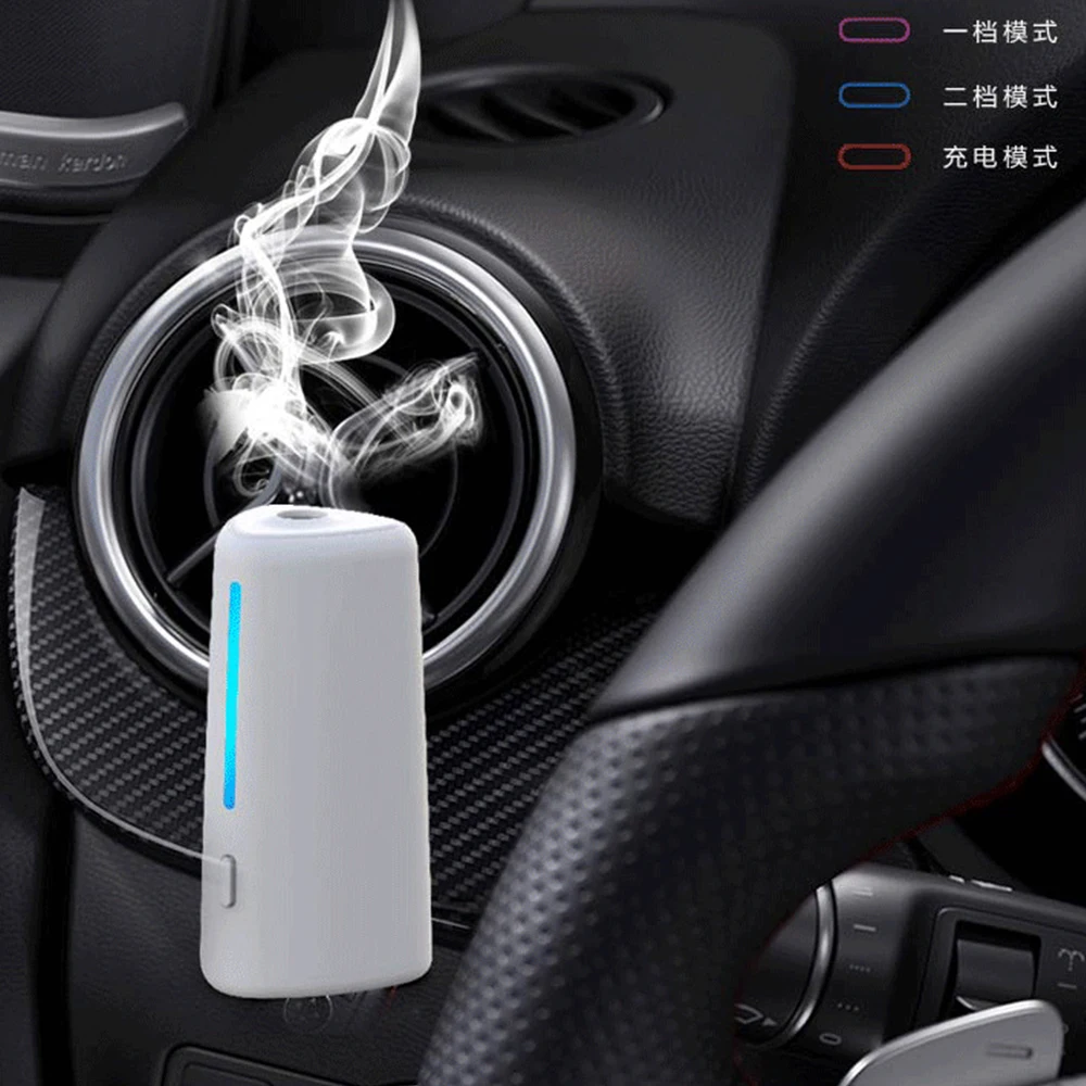 Scenolor - Car Aroma Diffuser USB Air Freshener Aromatherapy Machine Atomizer Intelligent Car Mounted Spray Fragrance Rich Smell