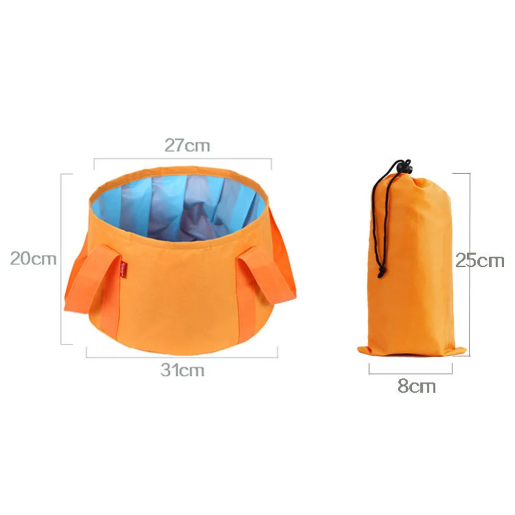 2 قطعة مغسلة قابلة للطي المحمولة 4.5L مقبض مريح مقاوم للماء للتخييم التنزه الصيد الرياضة في الهواء الطلق حوض قابل للضغط