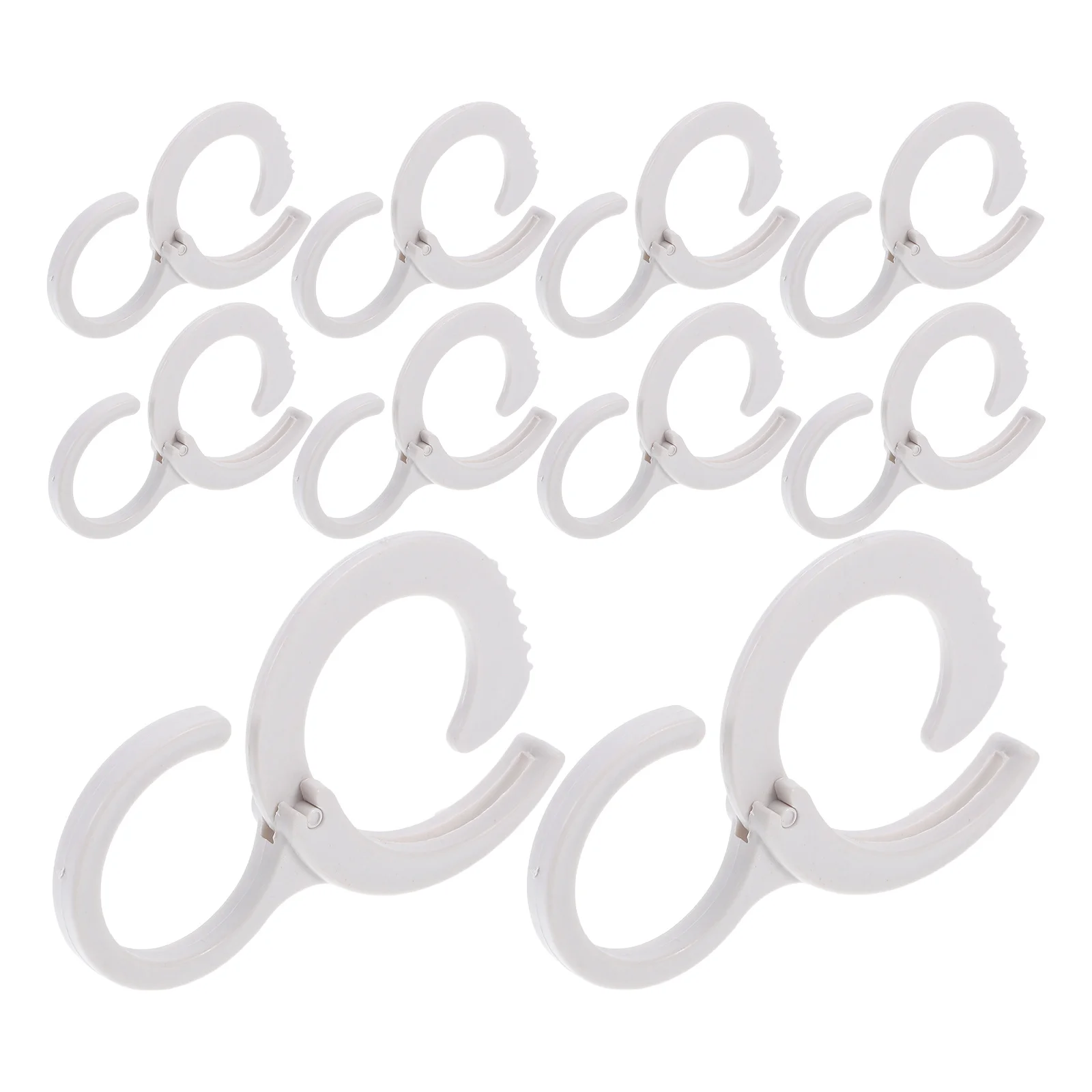 

25Pcs S-Shaped Hooks Multifunctional No-Drill Heavy Duty Organizing Hangers for Closet Kitchen Storage Windproof Anti-Slip Home