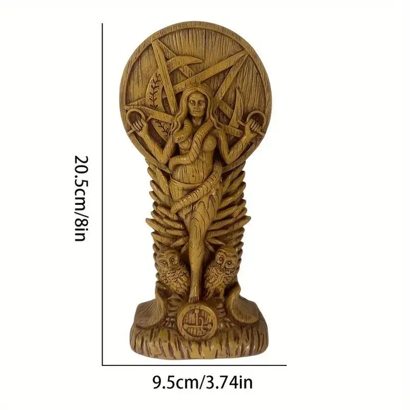Pagan Altar Goddess Of Wisdom Sculpture Sumerian Witchcraft Female Woman Snake Witch Decor Home Decore Ornaments Goddess Statue