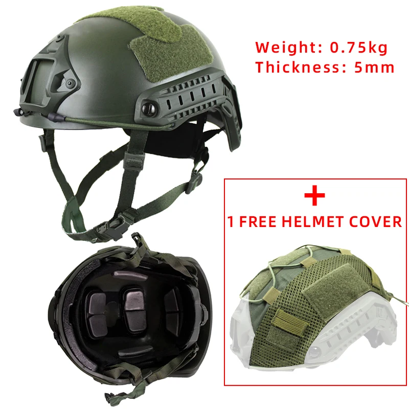 FAST Tactical Helmet ABS Explosion-proof Adjustable Knob Suspension Outdoor Sports Military Fan CS Field Gear