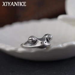 XIYANIKE Hip Hop Punk Frog Animal Adjustable Rings For Men Women Gothic Fashion New Year Jewelry Gift Party Street anillos mujer