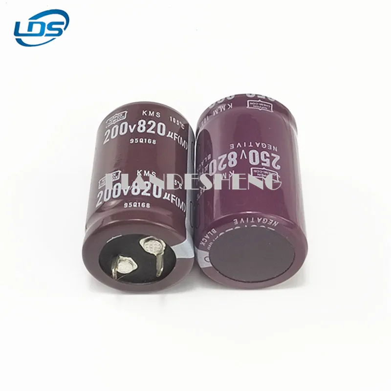 1pcs Bull Horn Aluminum electrolytic Capacitor 200V820UF Electrolytic Capacitor 820UF 250V 22*40 25×45 30x30