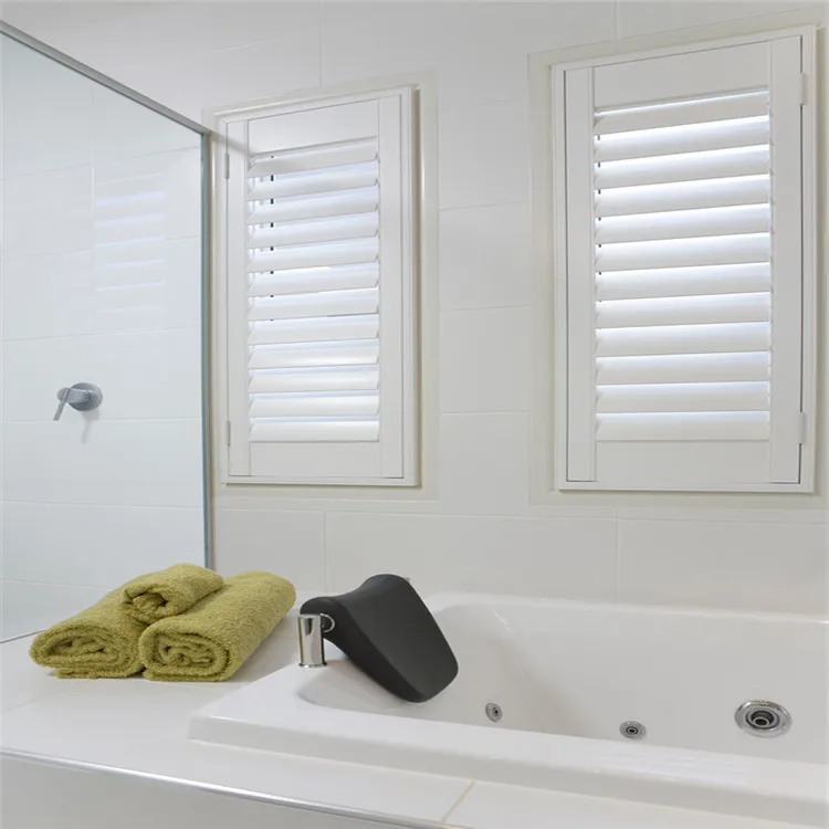 Export To Australia Bay Way Window Shutters Sliding Door Plantation Shutters PVC Window Plantation Shutters