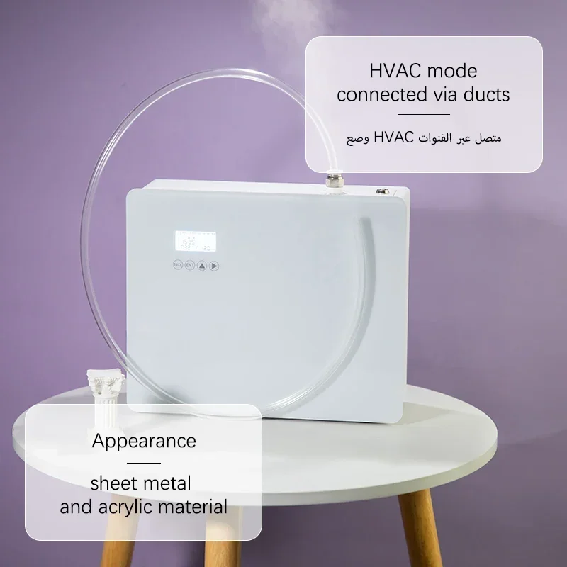 HVAC เครื่องกระจายน้ำหอมติดผนังควบคุมด้วย WiFi mesin semprot Essential น้ำมันหอมระเหยที่บ้านเครื่องใช้ไฟฟ้าในบ้าน