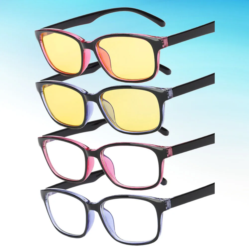 

4pcs Blue Light Blocking Glasses Anti Blue Light Eyewear For Computer Pc Eye Protection Lightweight Frame For Men Women