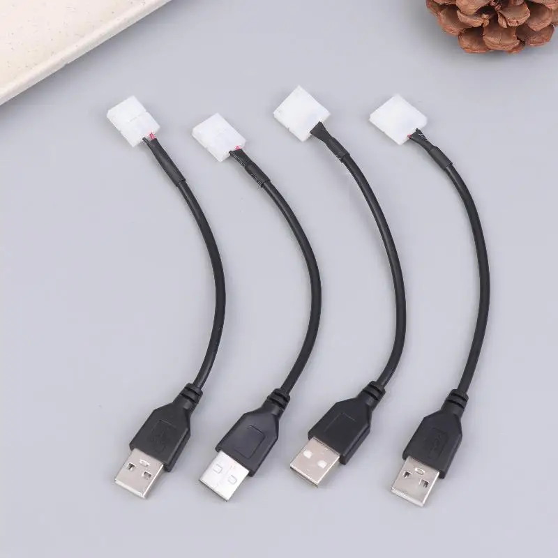 No Solder Needed! USB LED Strip Connector Kit, Instantly Power 8mm/10mm LED Lights, Perfect for DIY, 5/10Pcs