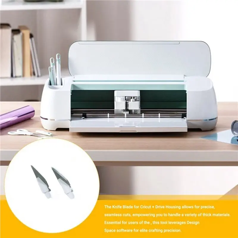 Efficient Replacement Knife Blade 6Pcs, Hard & Durable Cutting Blade, Cuts Thick & Denser Materials For Cricut Maker Machine