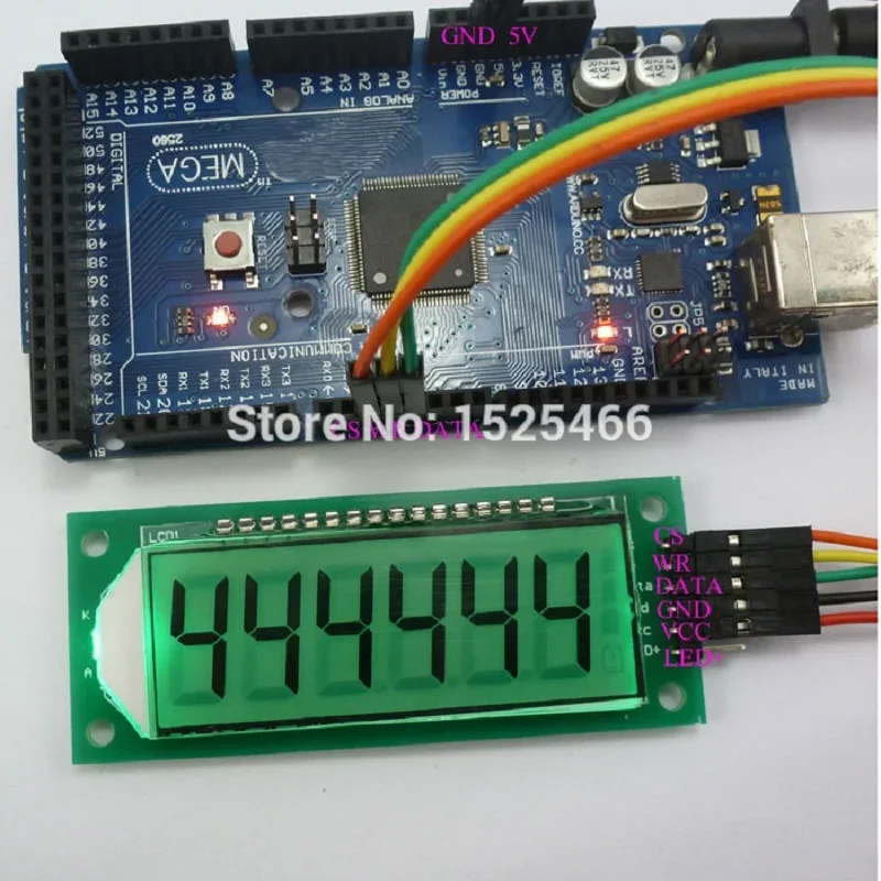 Módulo controlador de pantalla LCD para Arduino DUE Pro mini Nano UNO MEGA256, tubo Digital LED SPI de 7 segmentos, 6 bits