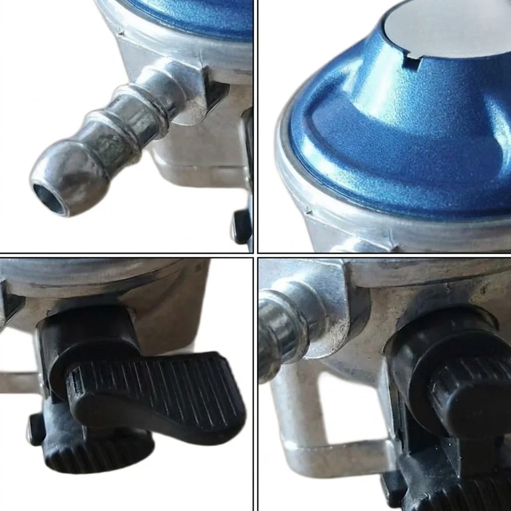 30mbar Low Pressure Gas Regulator For IGT Butane Valve 21mm Intake 8mm Hose Zinc Alloy High Flow Heating Stove Replacement Part