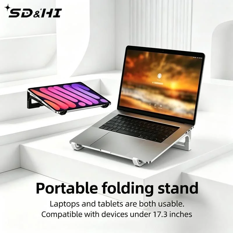 Laptop Stand For Folding Adjustable Computer Pc Tablet Stand Notebook Table Laptop Holder Heat Dissipation