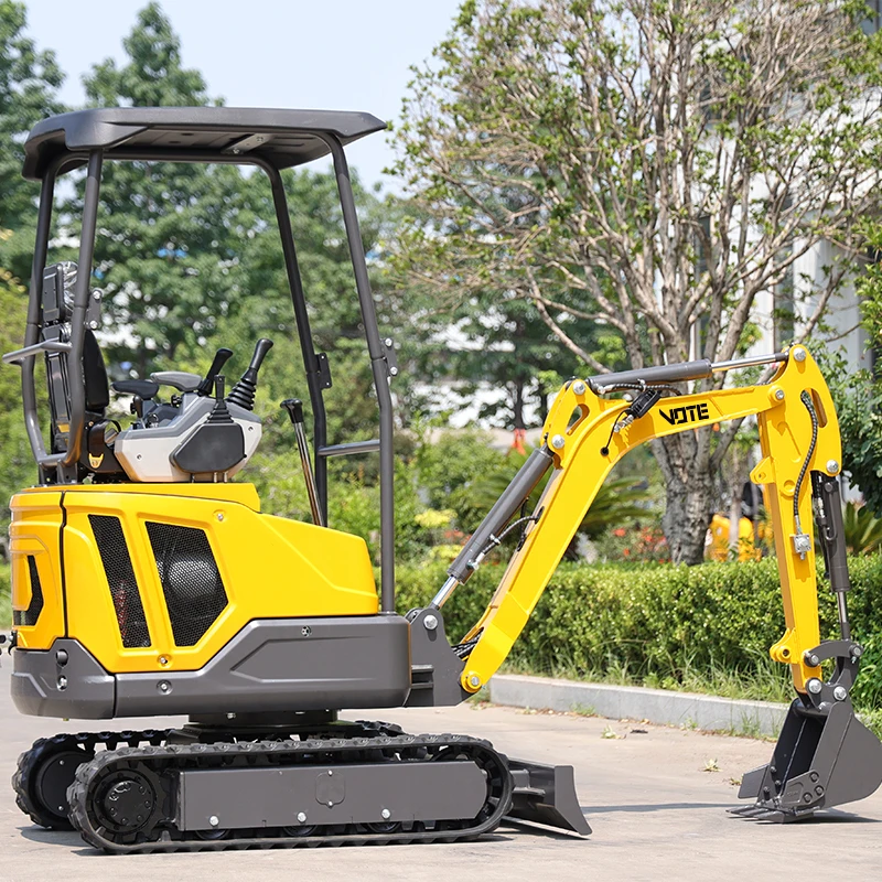 Envío Gratis, miniexcavadora de 1,6 toneladas, motor de 2 toneladas y 1 tonelada, precios de excavadora pequeña para uso doméstico y agrícola